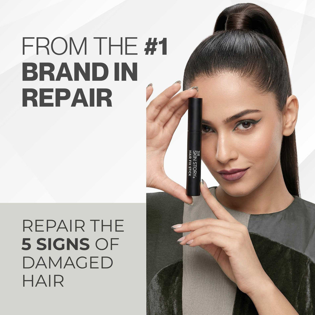 Frizz 4 steps - Sulphate Free Shampoo+Conditioner+Seum+Hair Fix Stick - The Skin Story -