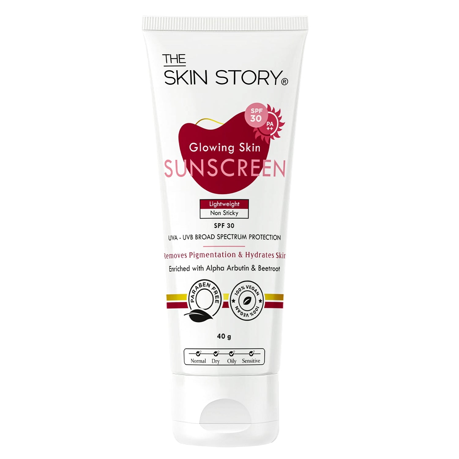 Glow Sunscreen SPF 30 PA++ - The Skin Story - Sunscreen