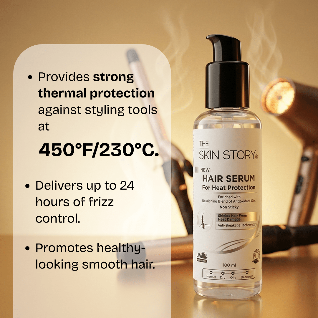 Heat Protection Hair Serum - The Skin Story -