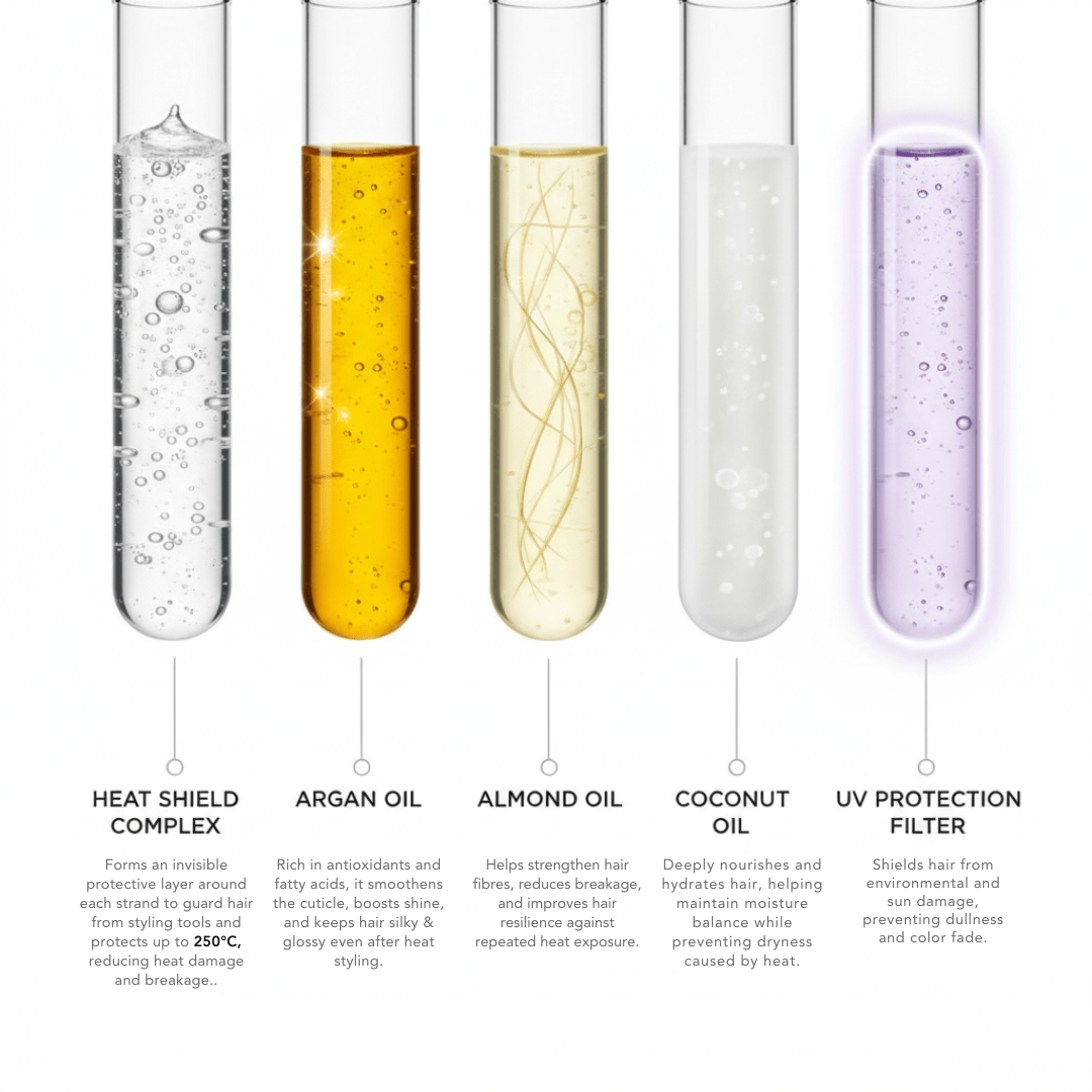 Heat Protection Hair Serum - The Skin Story -