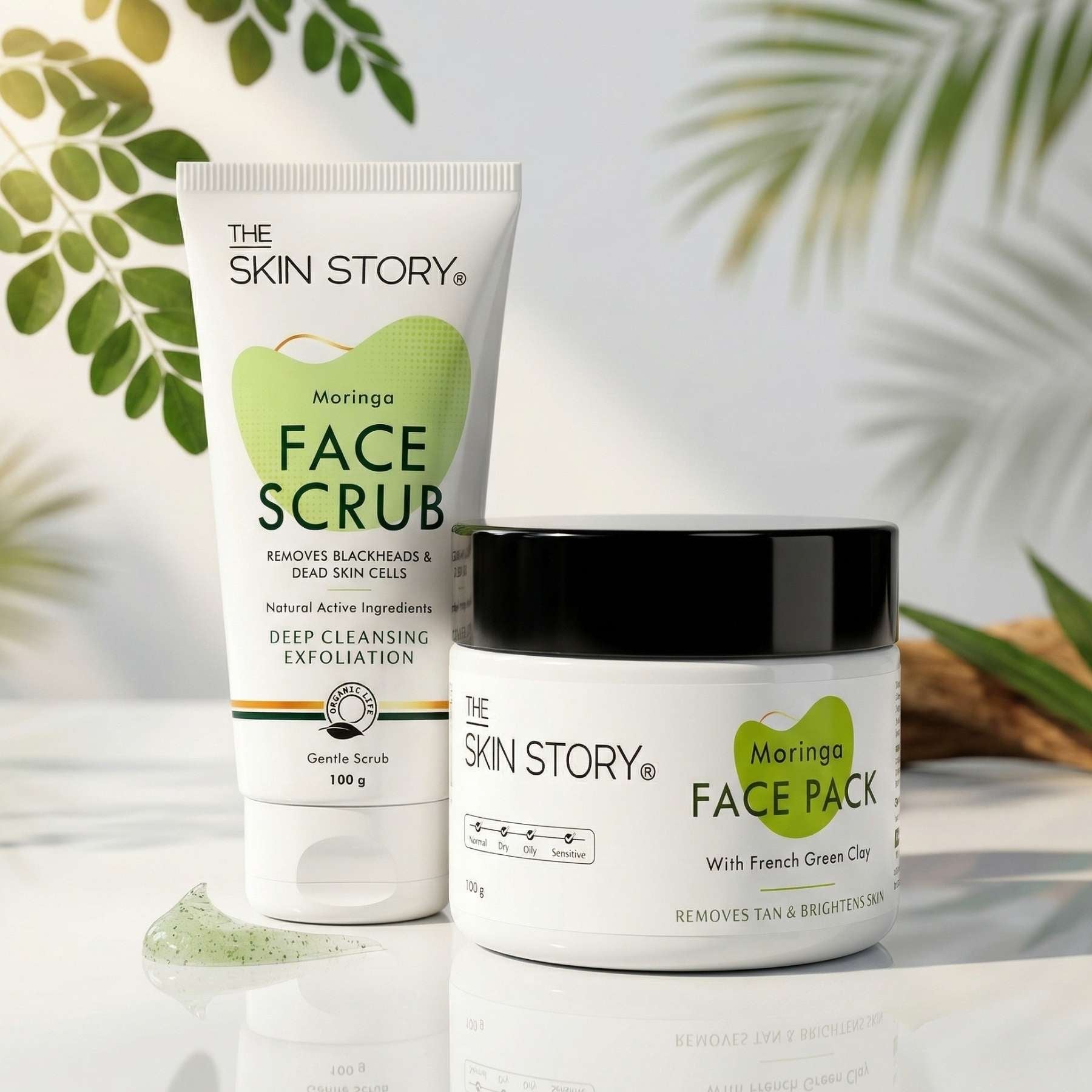HolidayTan 2 Step - Scrub+Face Pack - The Skin Story -