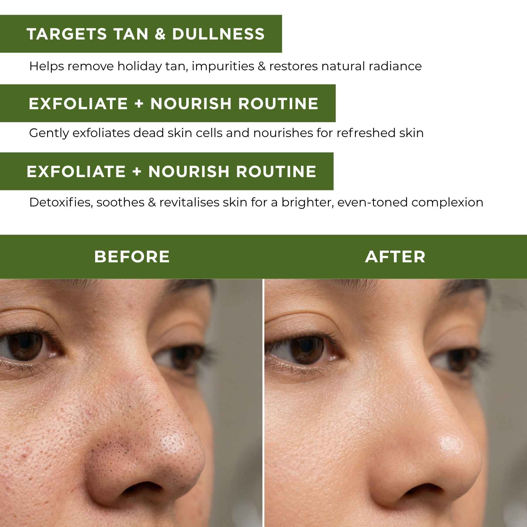 HolidayTan 2 Step - Scrub+Face Pack - The Skin Story -