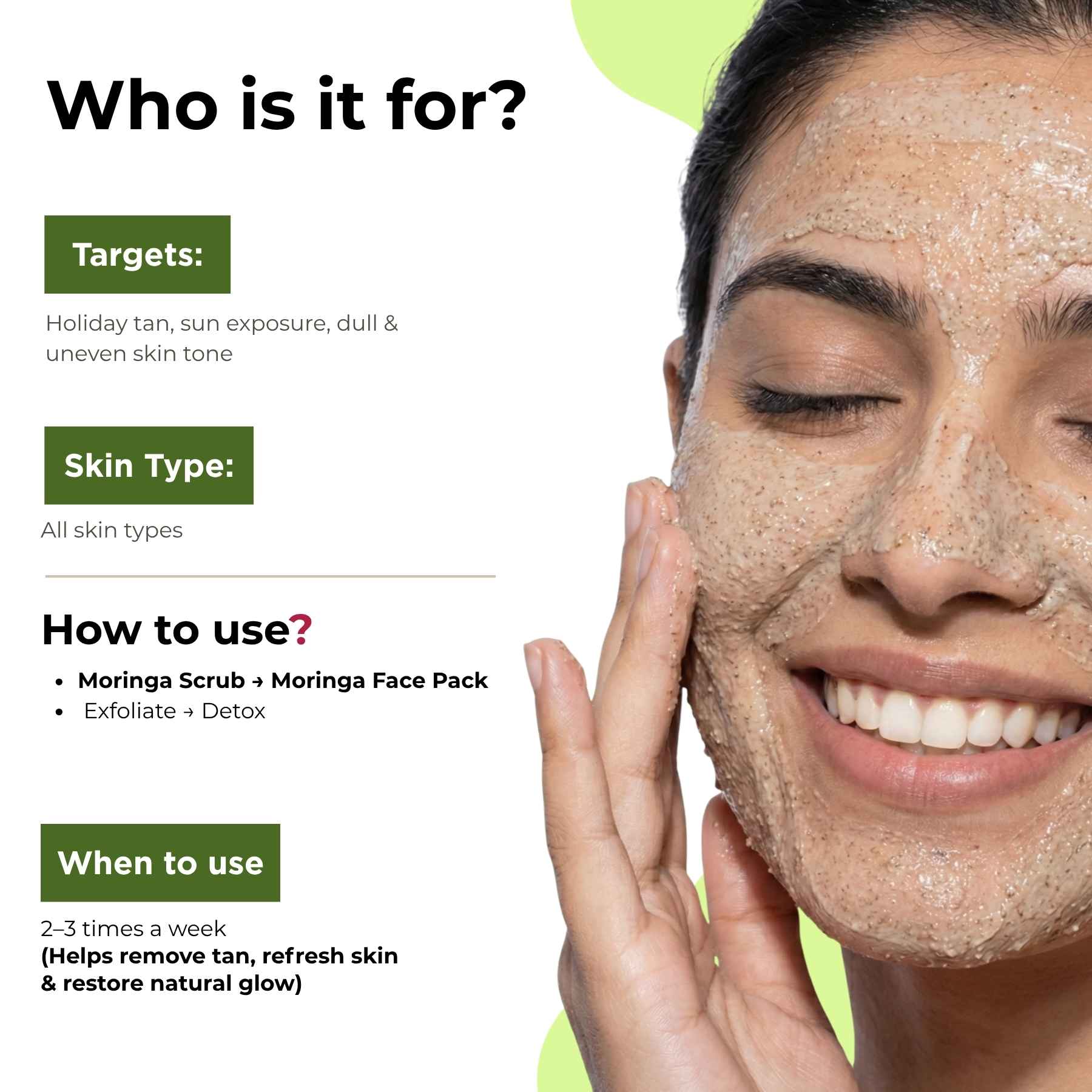 HolidayTan 2 Step - Scrub+Face Pack - The Skin Story -