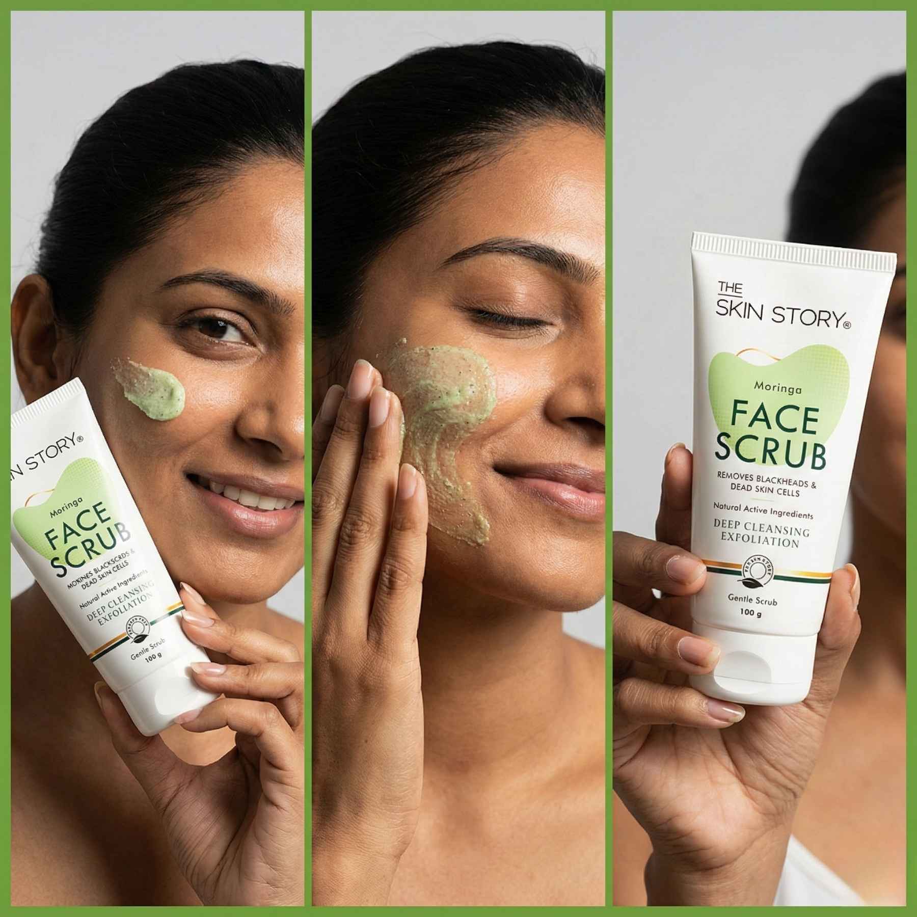 HolidayTan 3 Steps - Scrub+Face Pack+Sunscreen SPF50 - The Skin Story -