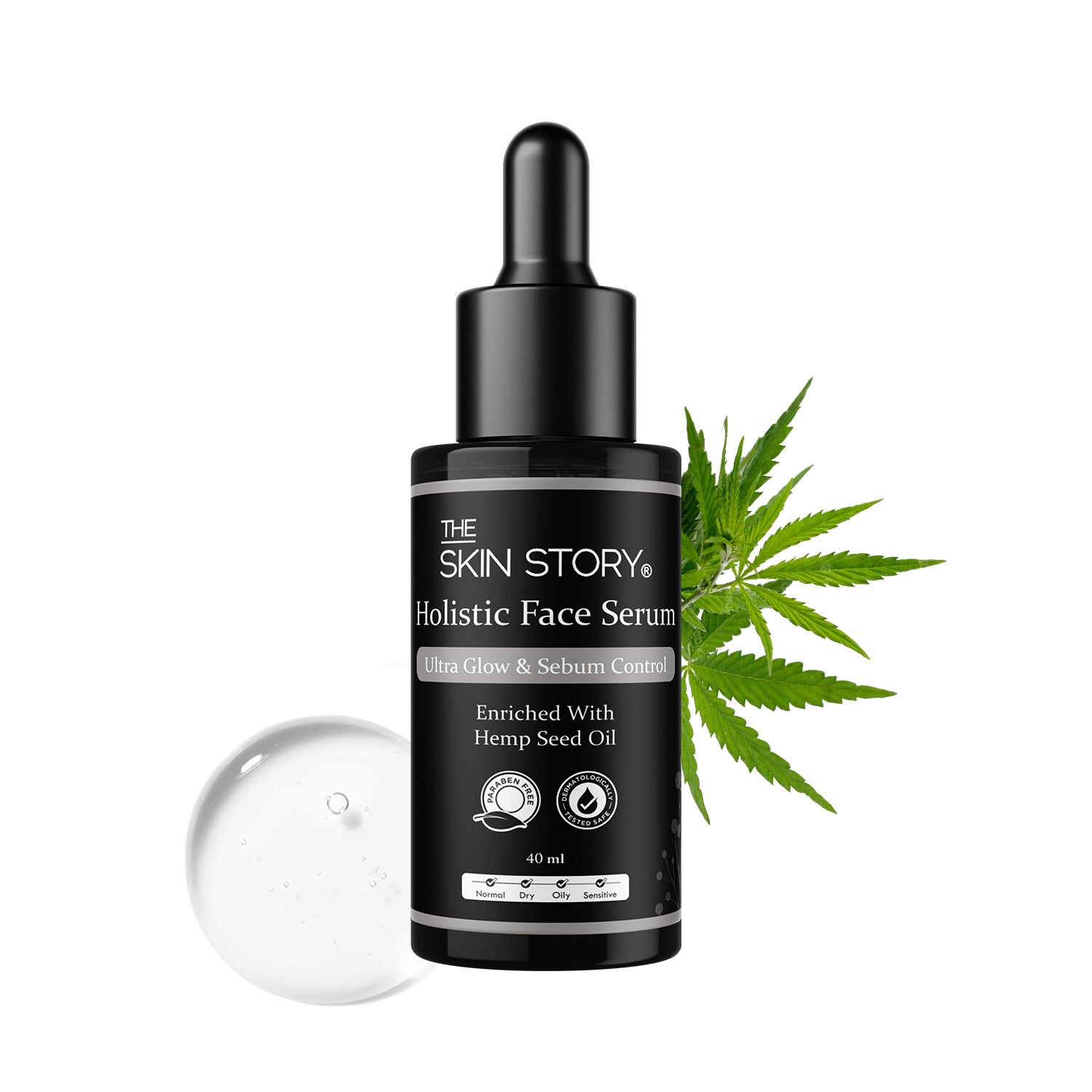 Holistic Hemp Serum | Ultra Glow & Sebum Control | Hemp Seed Oil | 40ml