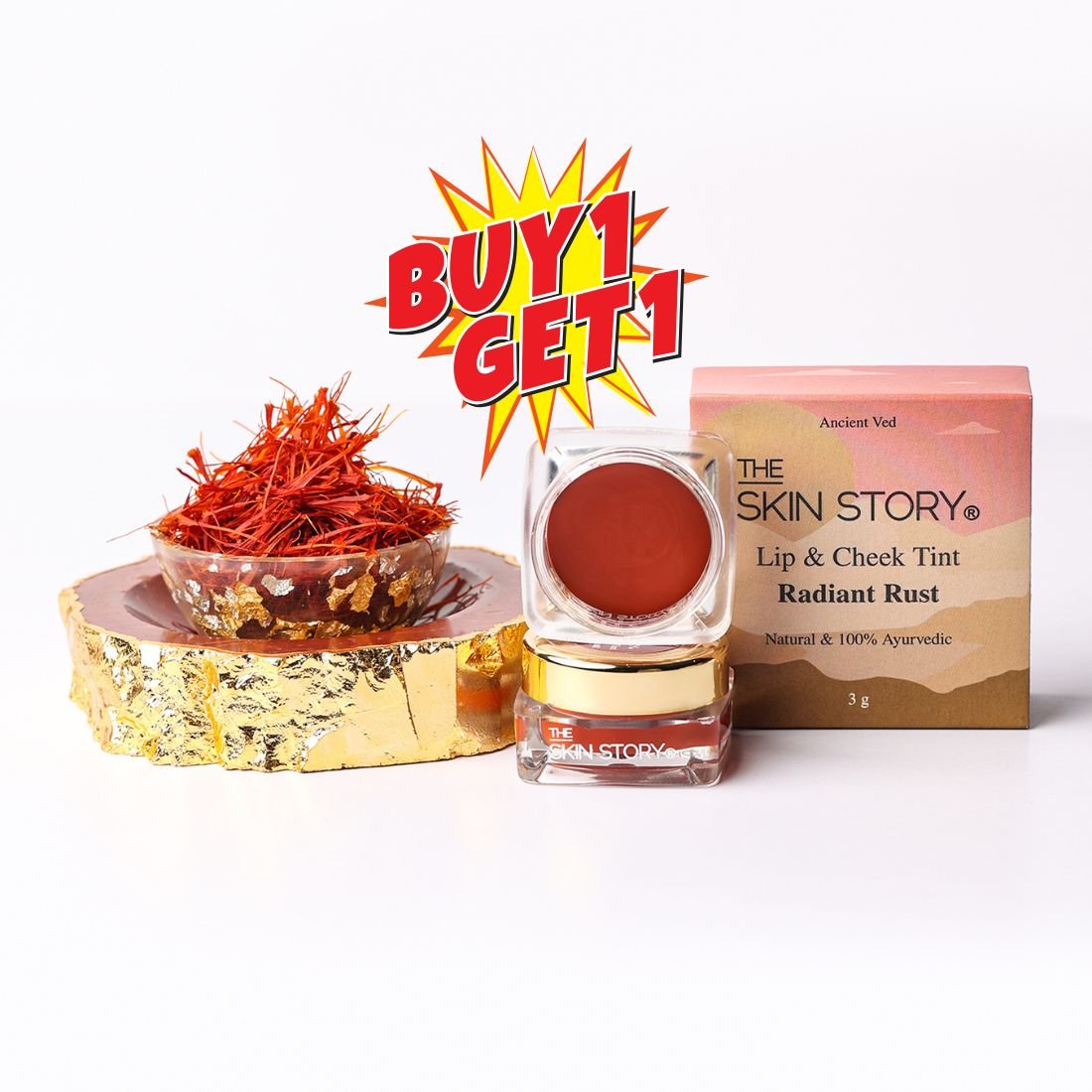 Lip & Cheek Tint Radiant Rust - The Skin Story - Lip & Cheek Tint