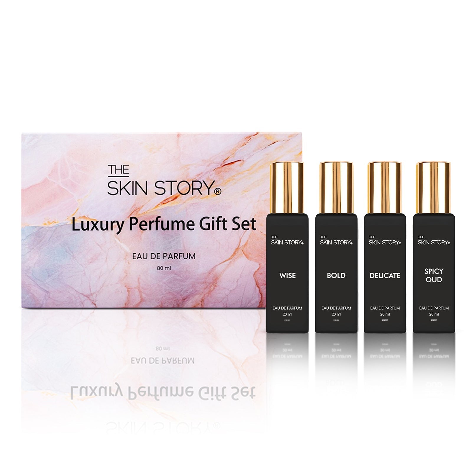 Luxury Perfume Gift for Women Set of 4 Fragrances Eau de Parfum - The Skin Story - Perfume
