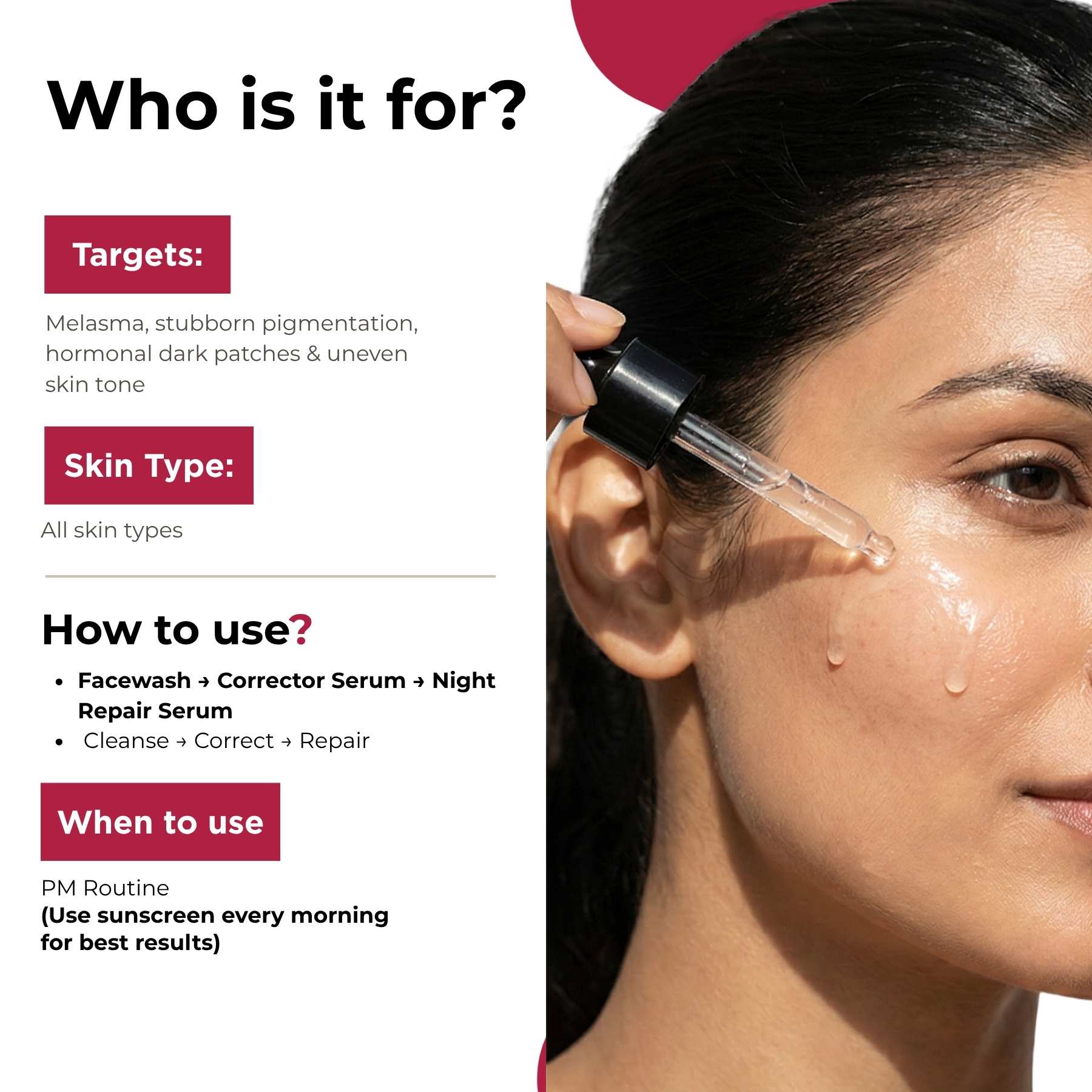 Melesma 3 Steps - Facewash+Serums - The Skin Story -