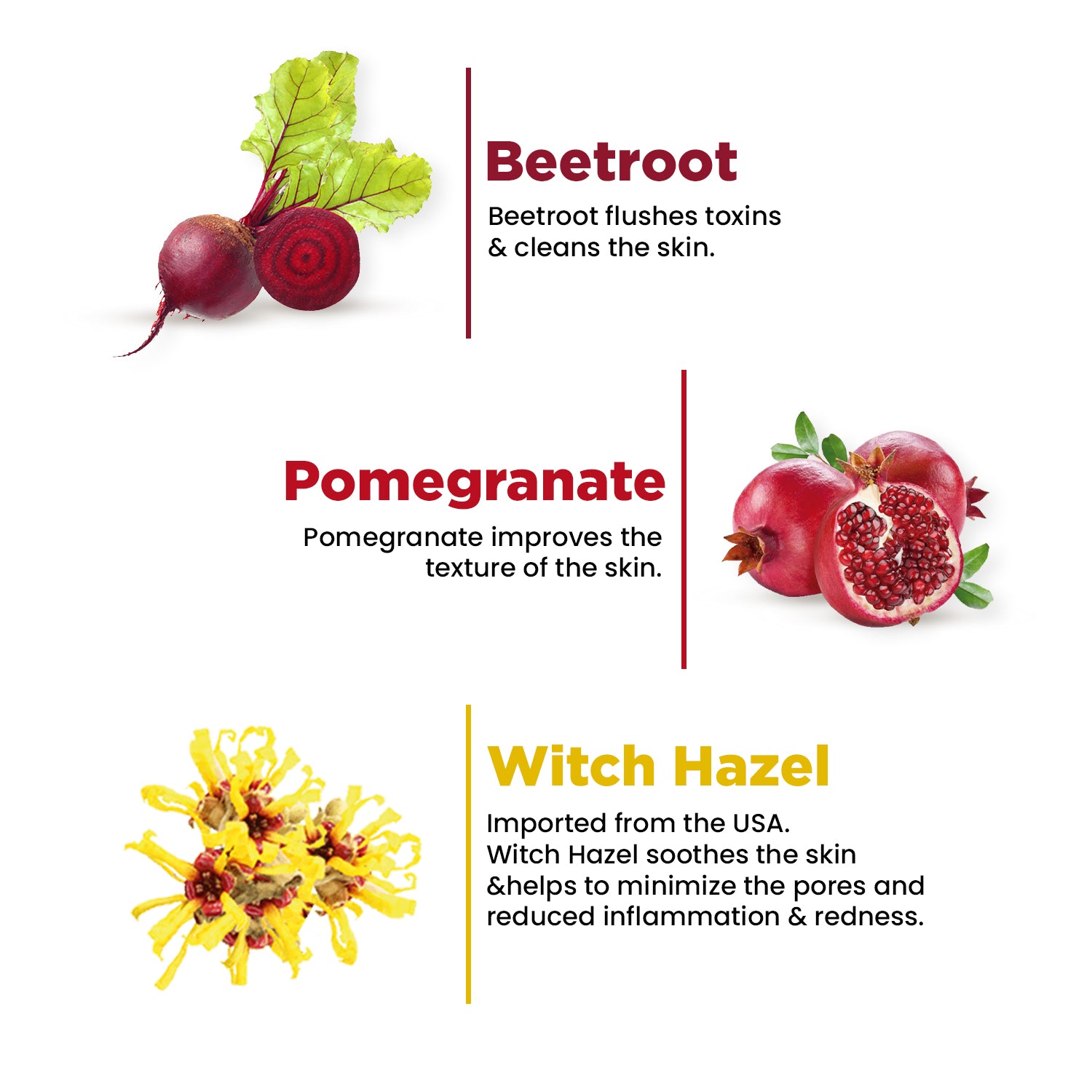 Pore Cleansing Foaming Face Wash Deep Cleanses & Minimises Pores Beetroot & Pomegranate 100 ml