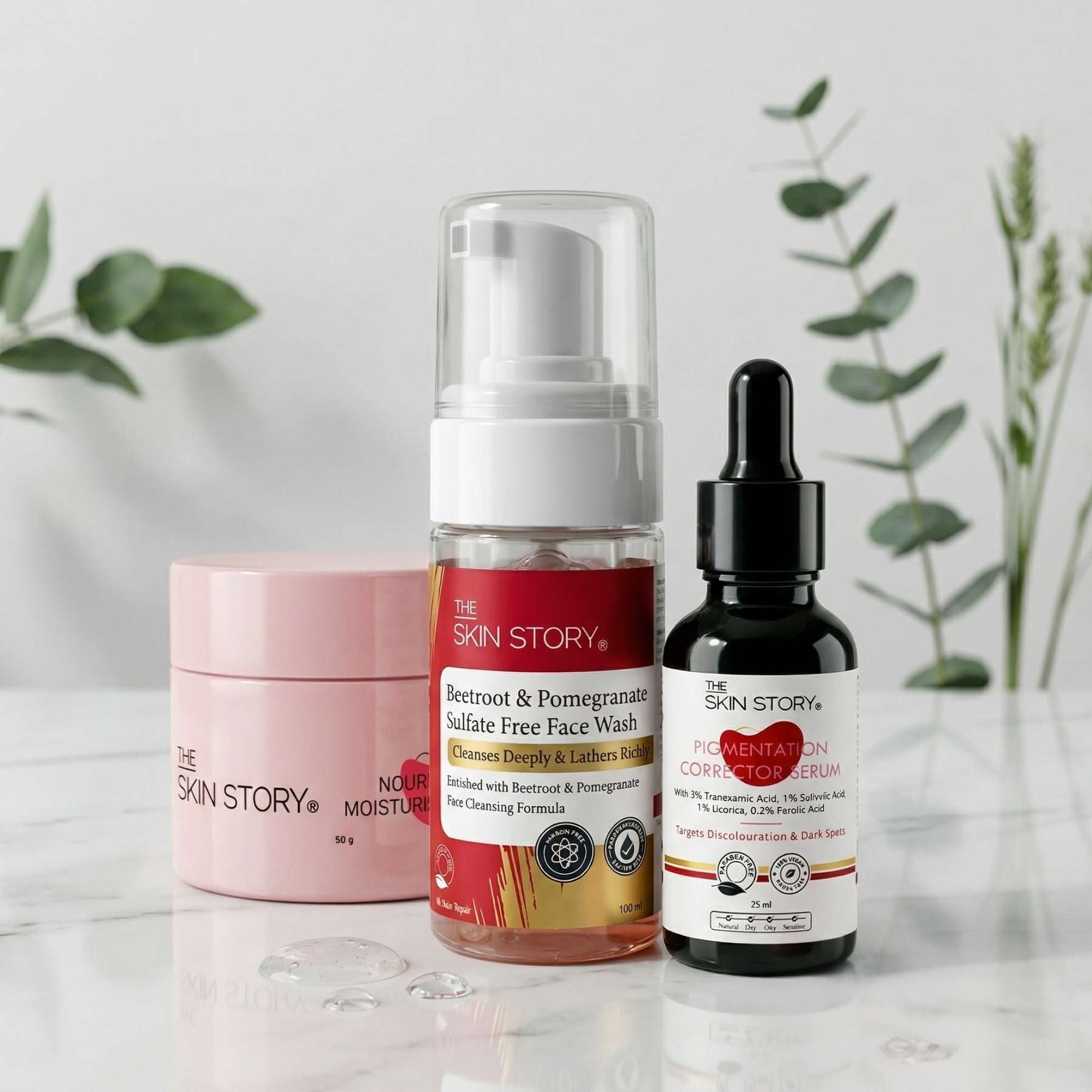 Post Pregnancy 3 steps - Facewash+Serum+Moisturising Cream - The Skin Story -