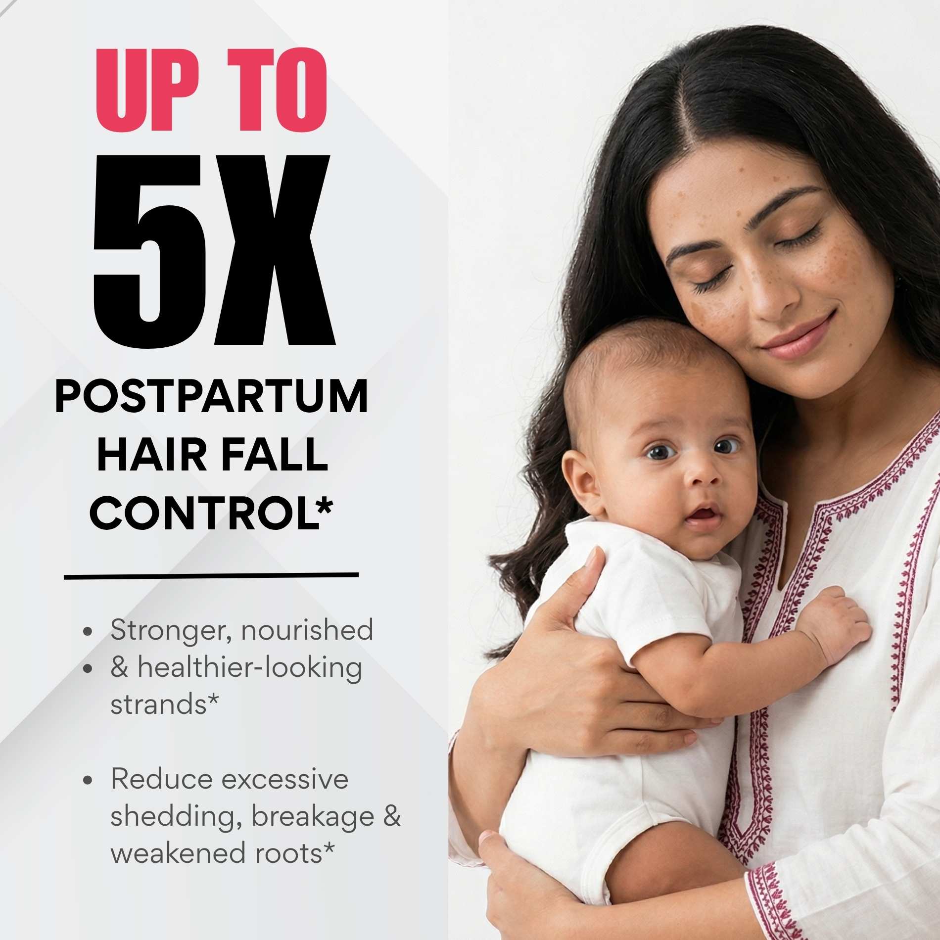 Postpartum Hairfall 3 steps - Nourishing & Moisturising Shampoo+Mask+Anti Frizz Hair Seum - The Skin Story -