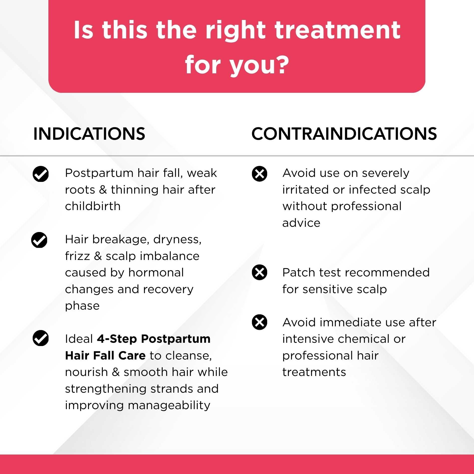 Postpartum Hairfall 4 steps - Nourishing & Moisturising Shampoo+Mask+Hair Growth Serum+Hair Mask - The Skin Story -