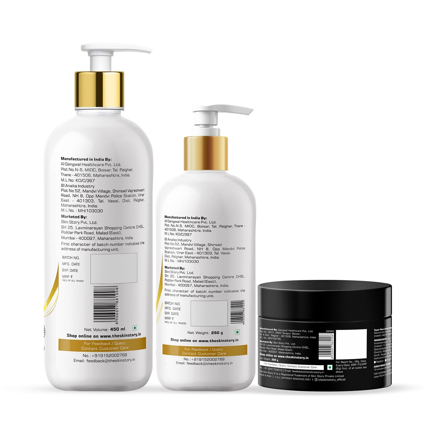 Pro - Repair Range for Damaged & Weak Hair - The Skin Story - Hair Care Combo