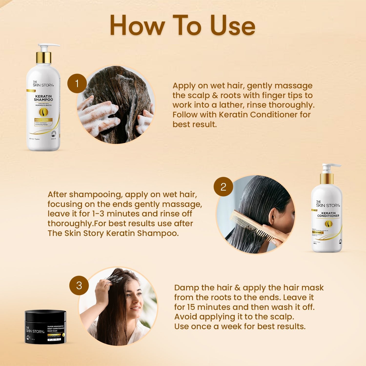 Pro - Repair Range for Damaged & Weak Hair - The Skin Story - Hair Care Combo
