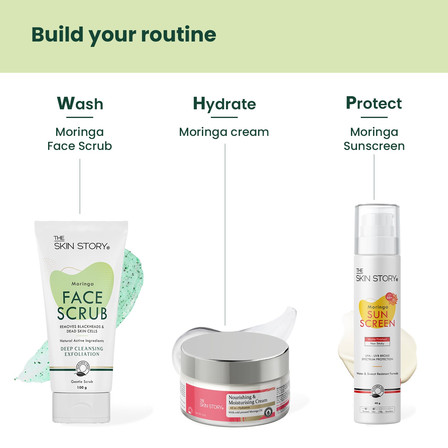 Moringa Exfoliating Face Scrub Removes Blackheads & Whiteheads De-Tan & Brighten 100g