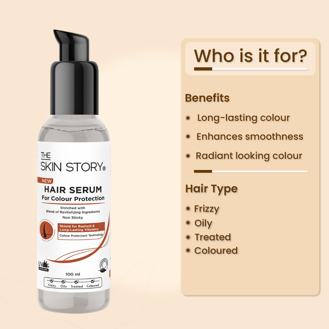 Colour Protect Hair Serum Nourishes & Shields Colour-Treated Hair Jojoba Oil, Olive Oil & Argan Oil 100ml