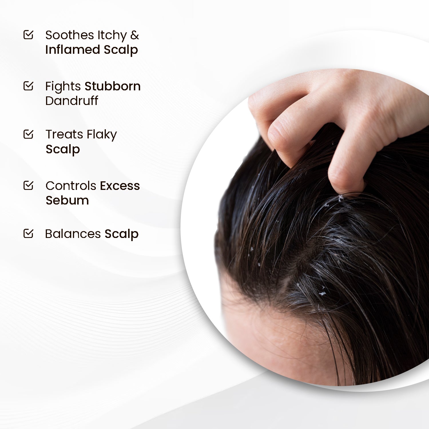 Anti-Dandruff Scalp Serum | Eliminates Dandruff & Soothes Scalp | Saniscalp, Kale & Thyme | 40ml