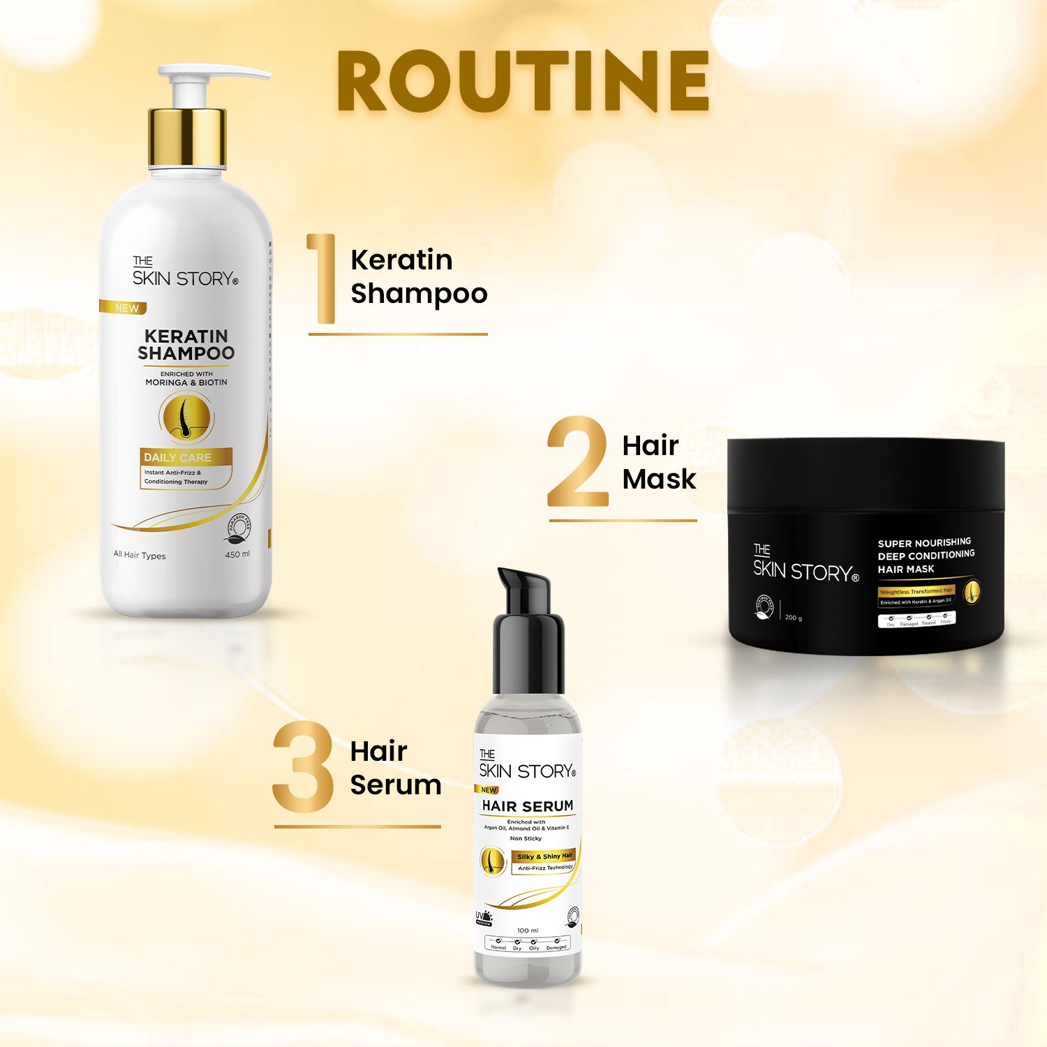 Hair Repair & Nourishing Mask Deep Conditioning & Strengthening Keratin & Argan Oil 200g