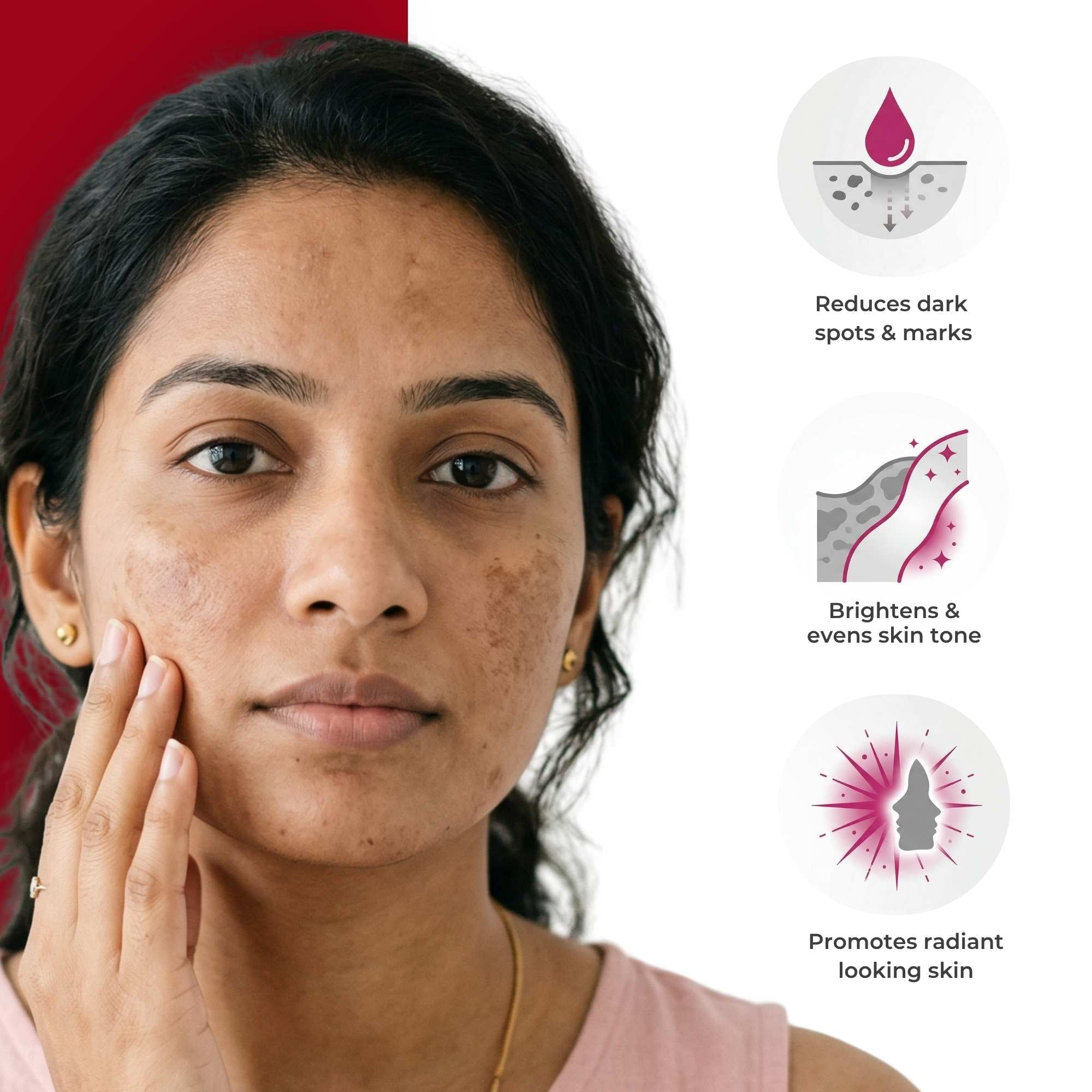 Stuborn Dark Spots 3 Steps - Facewash+Serums - The Skin Story -