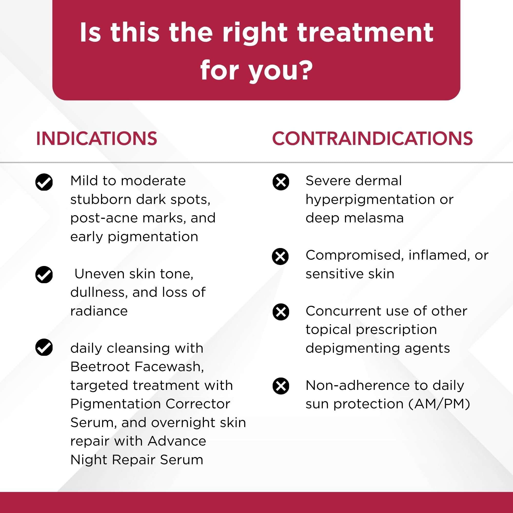 Stuborn Dark Spots 3 Steps - Facewash+Serums - The Skin Story -