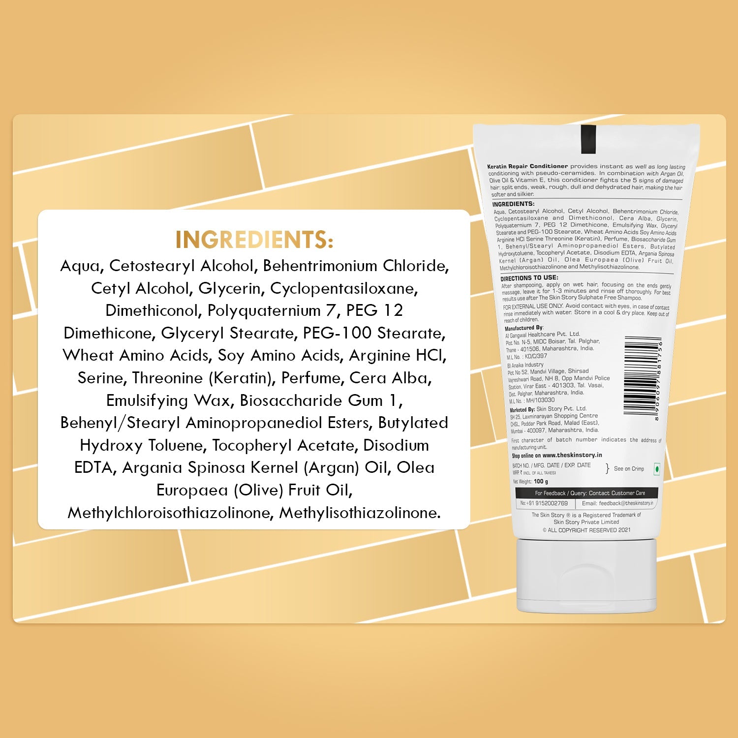 Sulphate - Free Keratin Conditioner - The Skin Story -