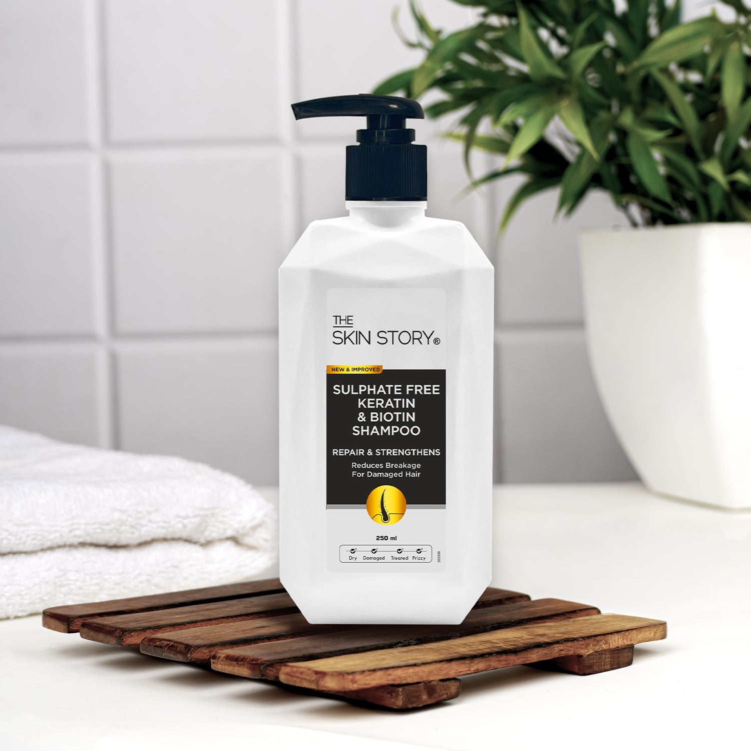 Sulphate Free Keratin Shampoo, Hair Serum & Hair Mask - The Skin Story -