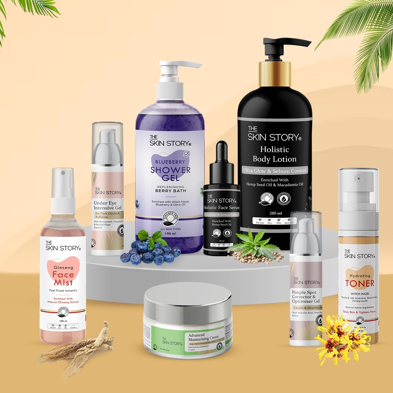 The Skin Story Classic Care Collection (CTM) (The Skin Story Gentle Cleansing Lotion, 100ml The Skin Story Moringa Toner, 100ml The Skin Story Nourishing & Moisturising Cream, 50g) - The Skin Story - Skincare Combo