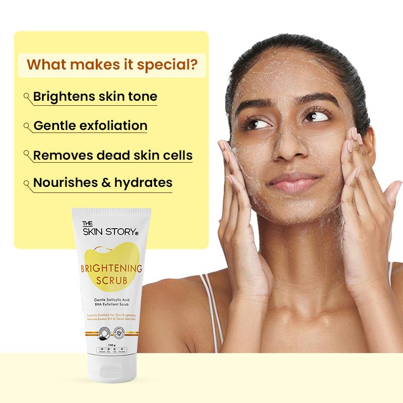 Ultimate Brightening | Salicylic Acid Scrub & Vitamin C Serum - The Skin Story - Face Care