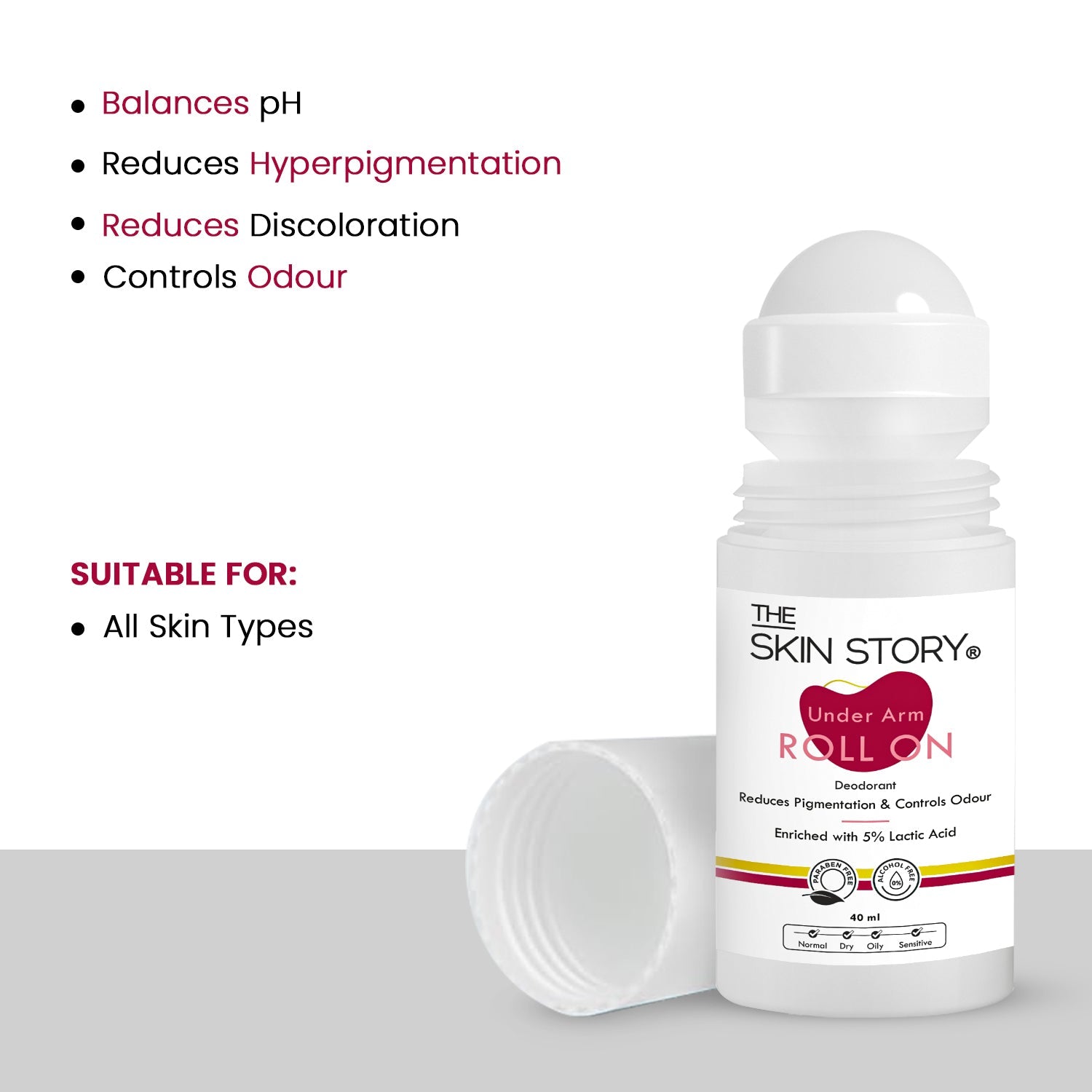 Under Arm Brighteneing Roll On - The Skin Story - Roll On