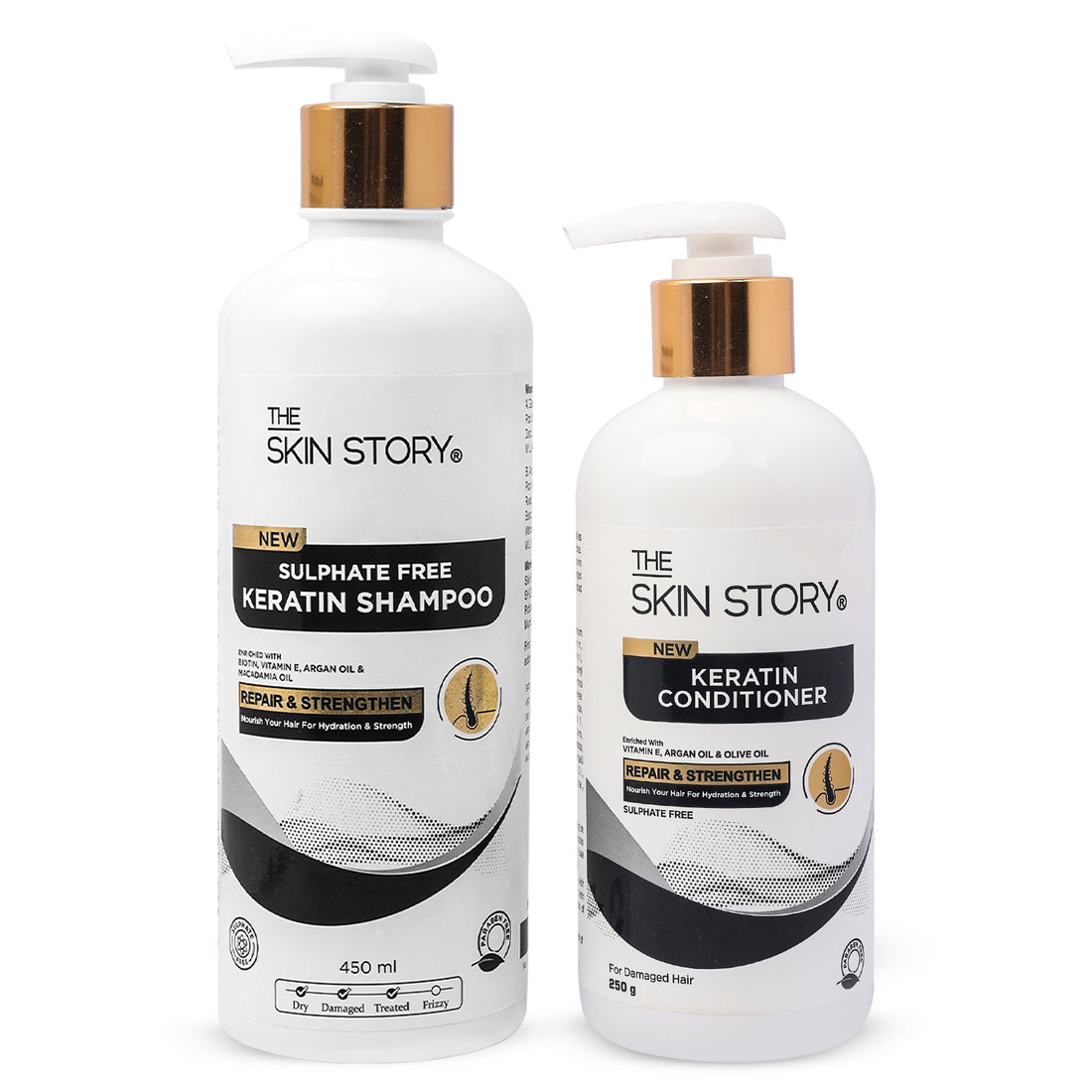 Sulphate Free Shampoo & Conditioner For Dry & Damaged Hair