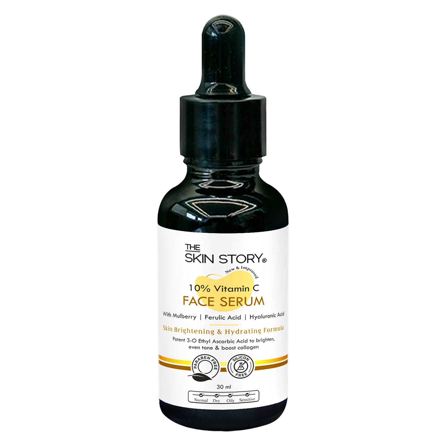 10% Vitamin C Face Serum | Brightens, Evens Skin Tone &amp; Reduces Dark Spots | Stable Glow Formula | 30ml