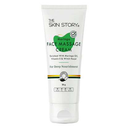 Moringa Face Massage Cream | Detoxifies &amp; Nourishes Healthy Glow | 50g