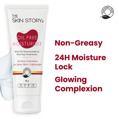 2% Niacinamide Oil Free Moisturiser | Glowing Complexion 24 hour hydration for plump dewy skin | 50g