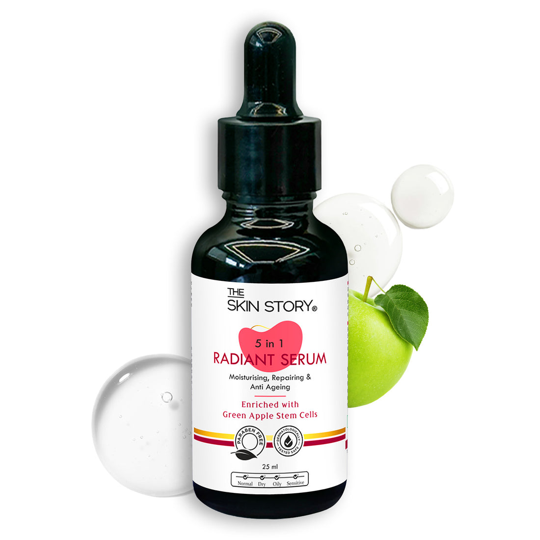 5 in 1 Radiant Serum | Anti Aging Serum | Green Apple Stem Cells | 25ml