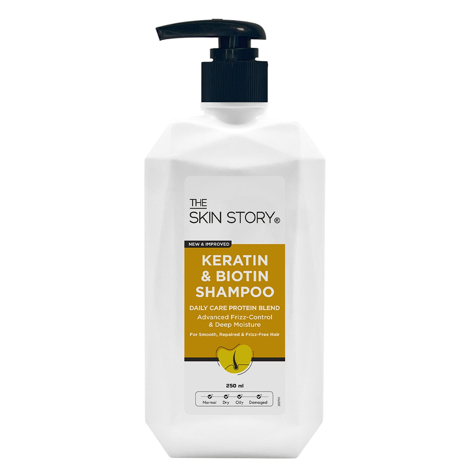 Keratin &amp; Biotin Shampoo, 250ml