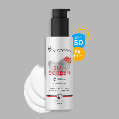 Mineral Sports Sunscreen | Broad Spectrum | UVA &amp; UVB Protection | 100g