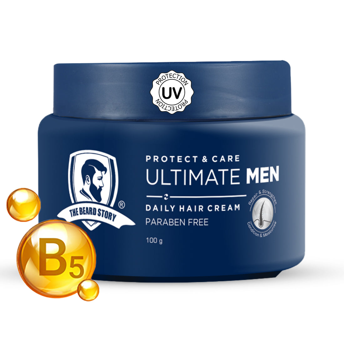 Mens Hair Cream UV Protect 100g
