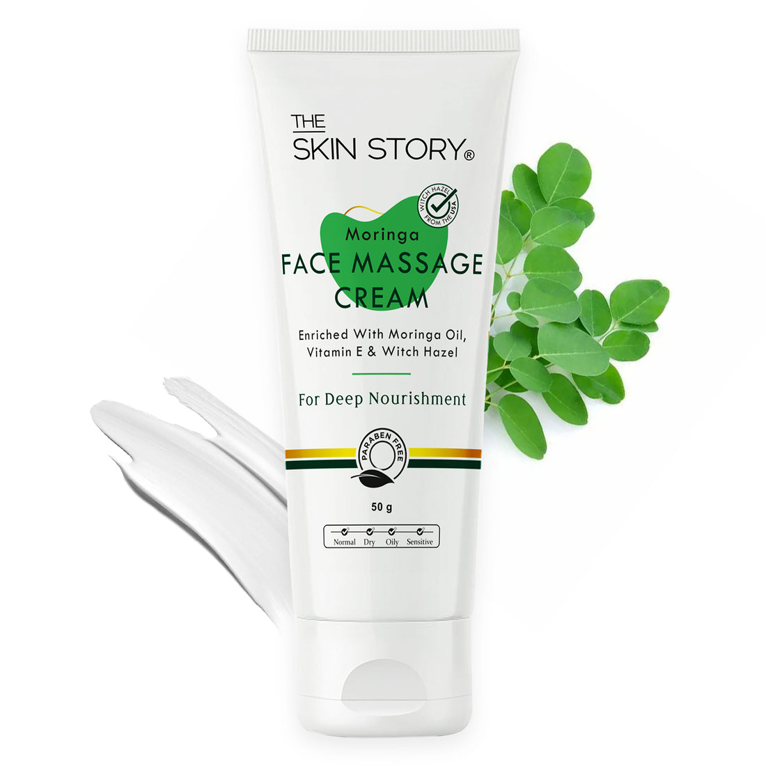 Moringa Face Massage Cream | Detoxifies &amp; Nourishes Healthy Glow | 50g