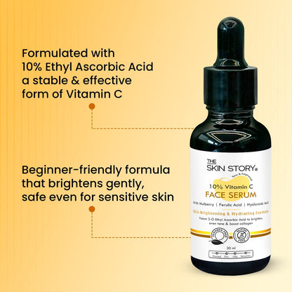 10% Vitamin C Brightening Serum - The Skin Story - Face Serum