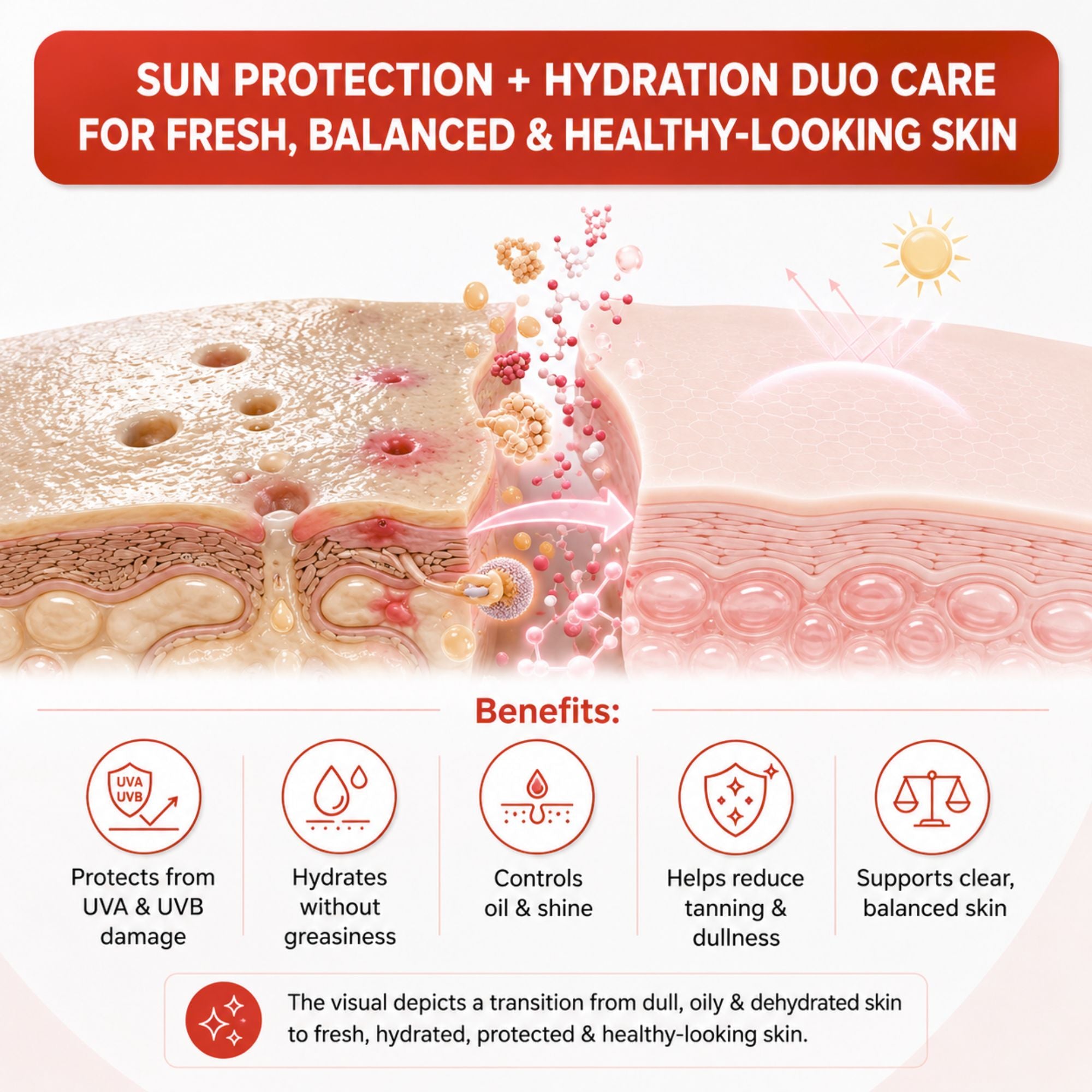 Daily oil control protect regime - SPF Defense