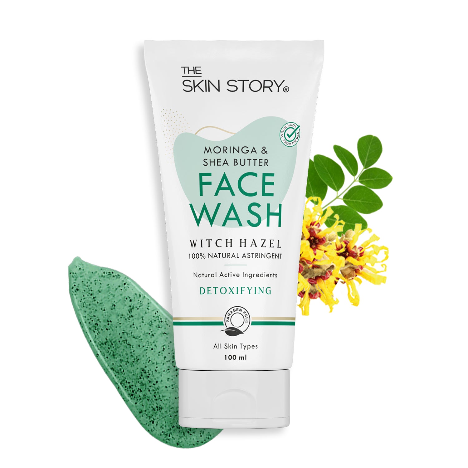 Pore Cleansing Facewash | Non-Drying & Moisturising | All Skin Types | Moringa & Shea Butter | 100ml