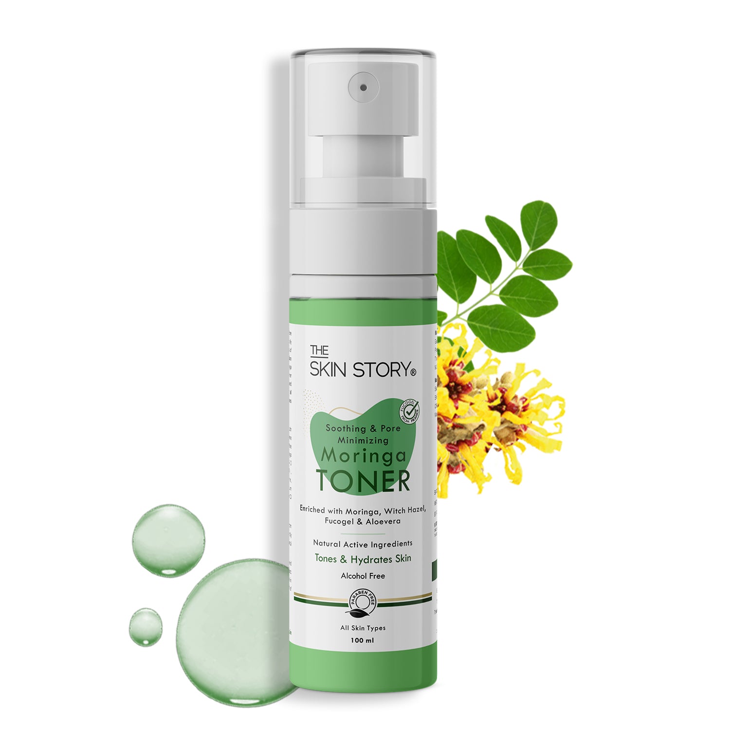 Soothing & Pore Minimizing Moringa Toner, 100ml