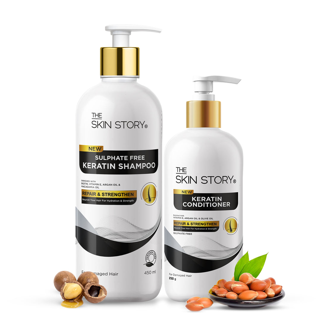 Sulphate Free Hair Care Kit (Shampoo + Conditioner) | For Dry &amp; Damaged Hair | Paraben Free | Anti Frizz Shampoo Conditioner