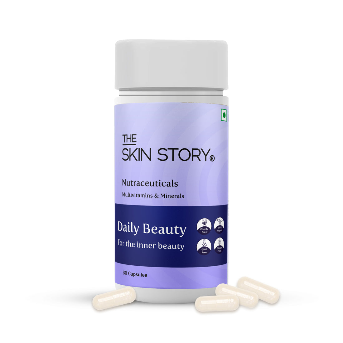 The Skin Story Daily Beauty | Multivitamin Tablets for Men &amp; Women with Essential Vitamins | 30 capsules