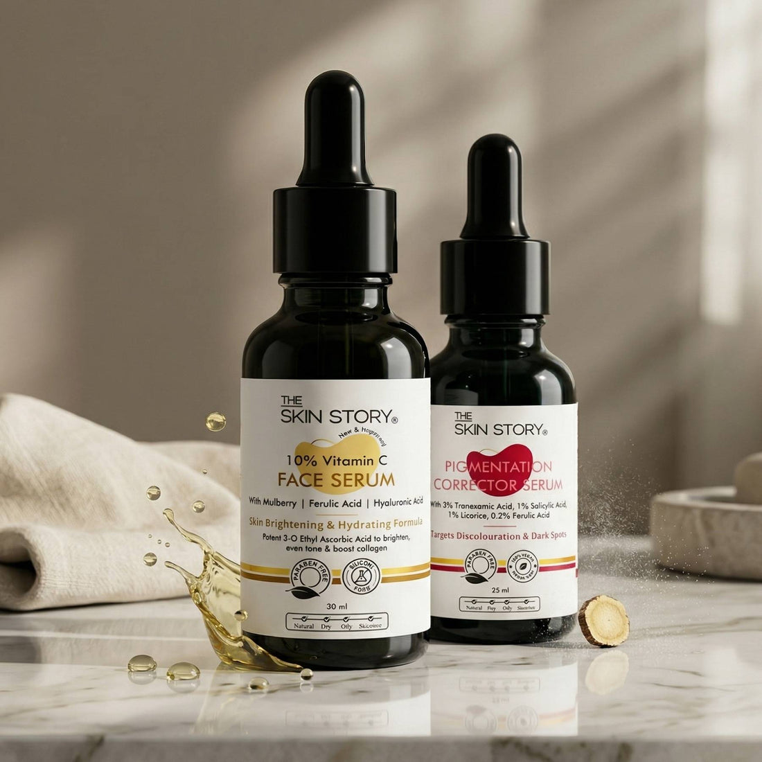 2 Steps Deep Acne Mark Regime with Serums - The Skin Story - 