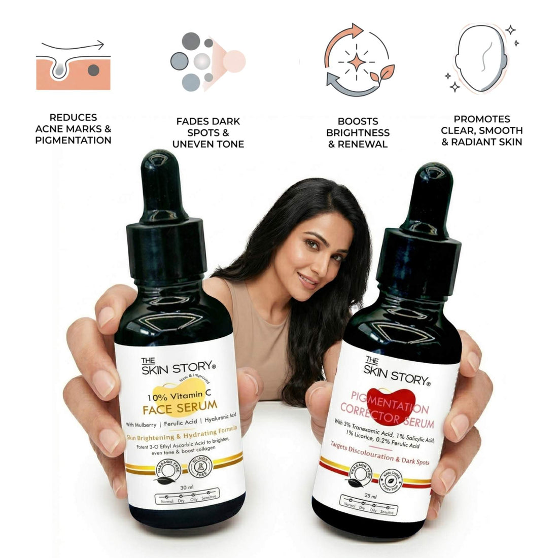 2 Steps Deep Acne Mark Regime with Serums - The Skin Story - 