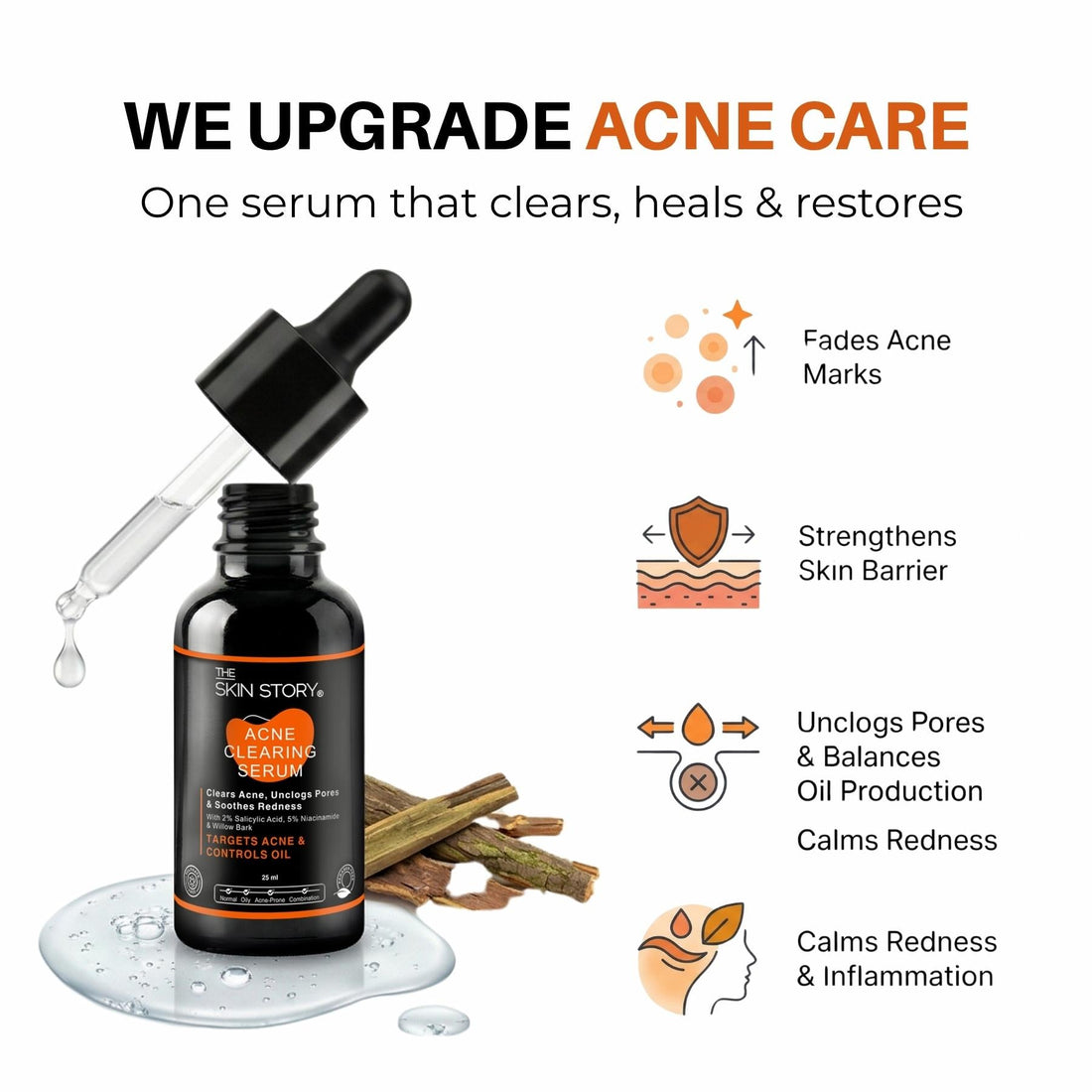 2 Steps PCOD Acne Regime with Facewash &amp; Serums - The Skin Story - 