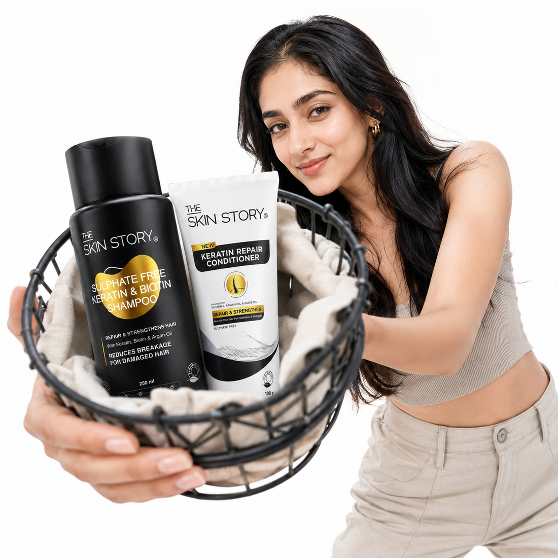 Sulphate Free Shampoo + Conditioner - Damage Repair Duo (250ml + 100g)