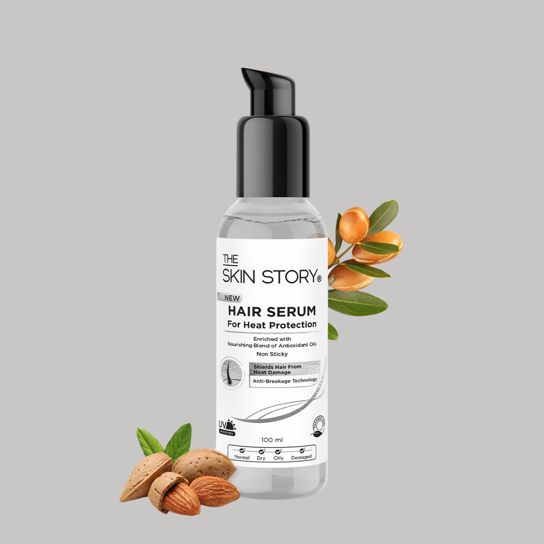 Heat Protection Serum | Protection from heat up to 250 degrees | UV protection | Anti-frizz Serum