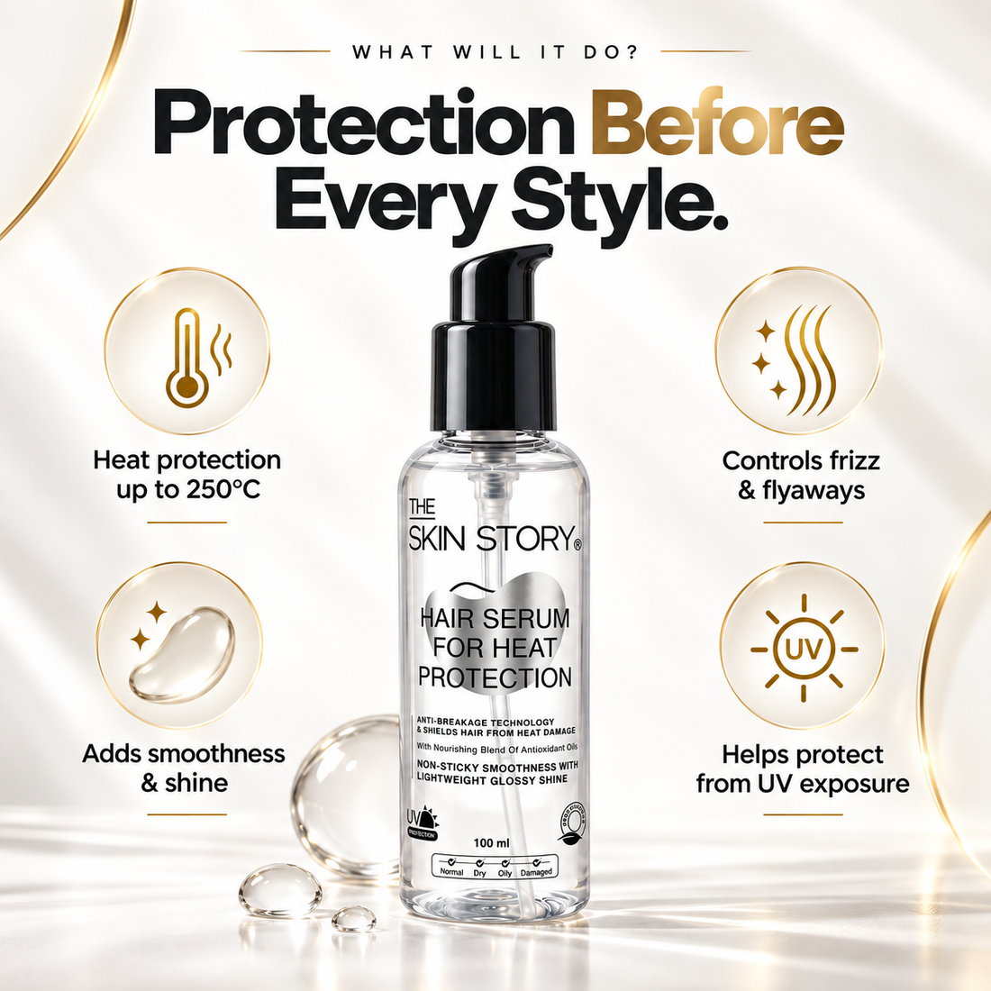 Heat Protection Hair Serum